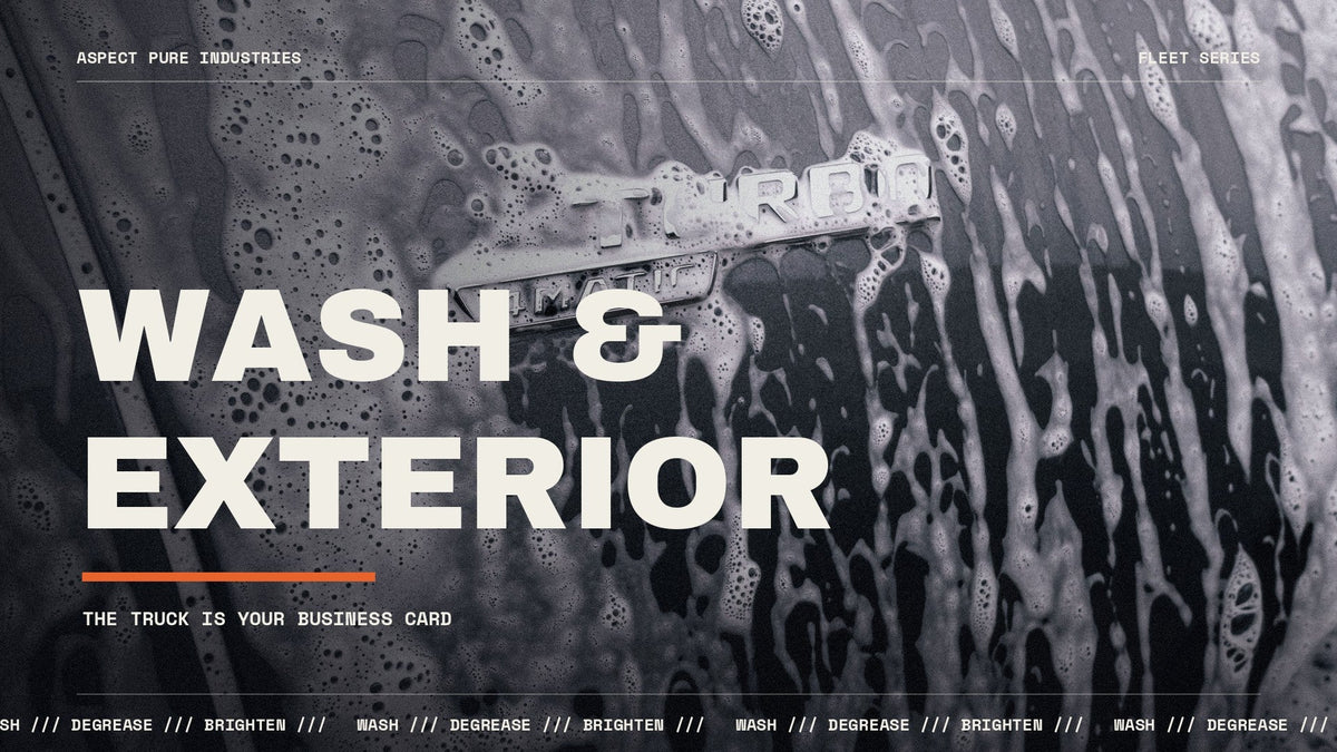 Wash & Exterior - foam on truck panel